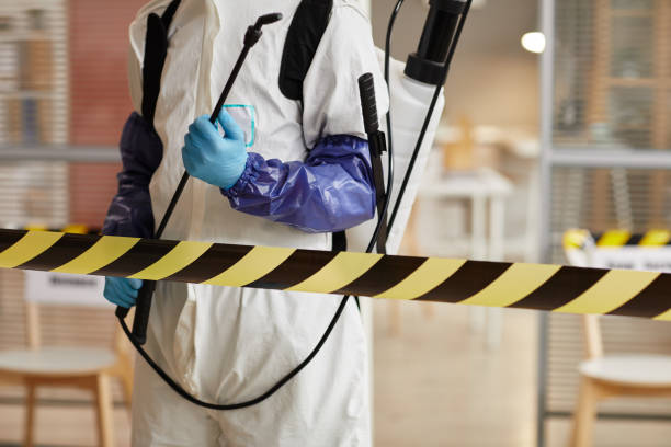 Professional Biohazard Cleanup technician working in Angleton, TX